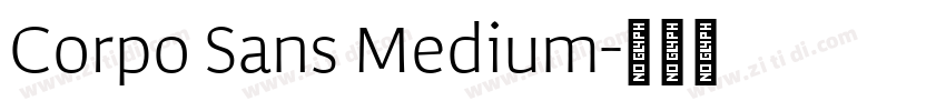 Corpo Sans Medium字体转换